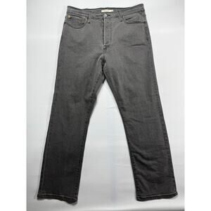 Levi's Women's Wedgie Straight Leg Button Fly Gray Denim Jeans - Size 32 (34x28)